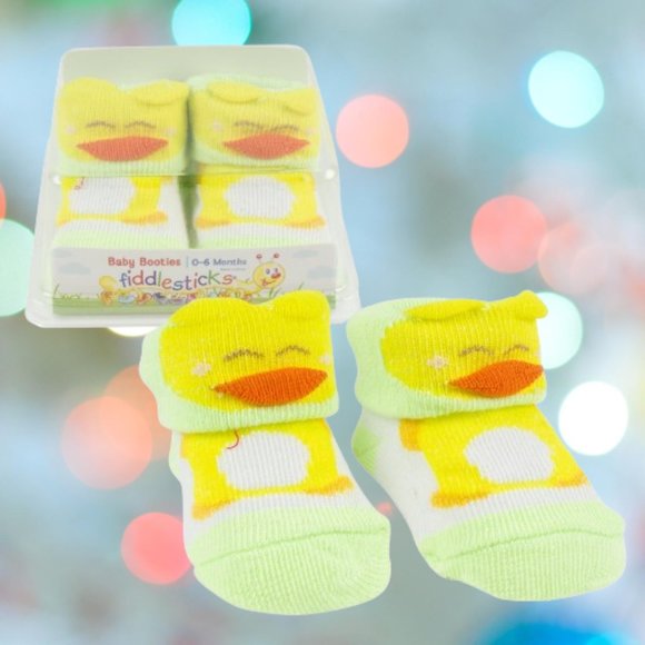 Fiddlesticks Baby Booties 0-6 months - Picture 6 of 7